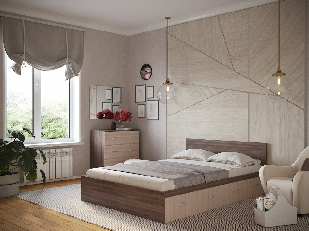 Кровать Ронда кр4я 160 интерьер центр