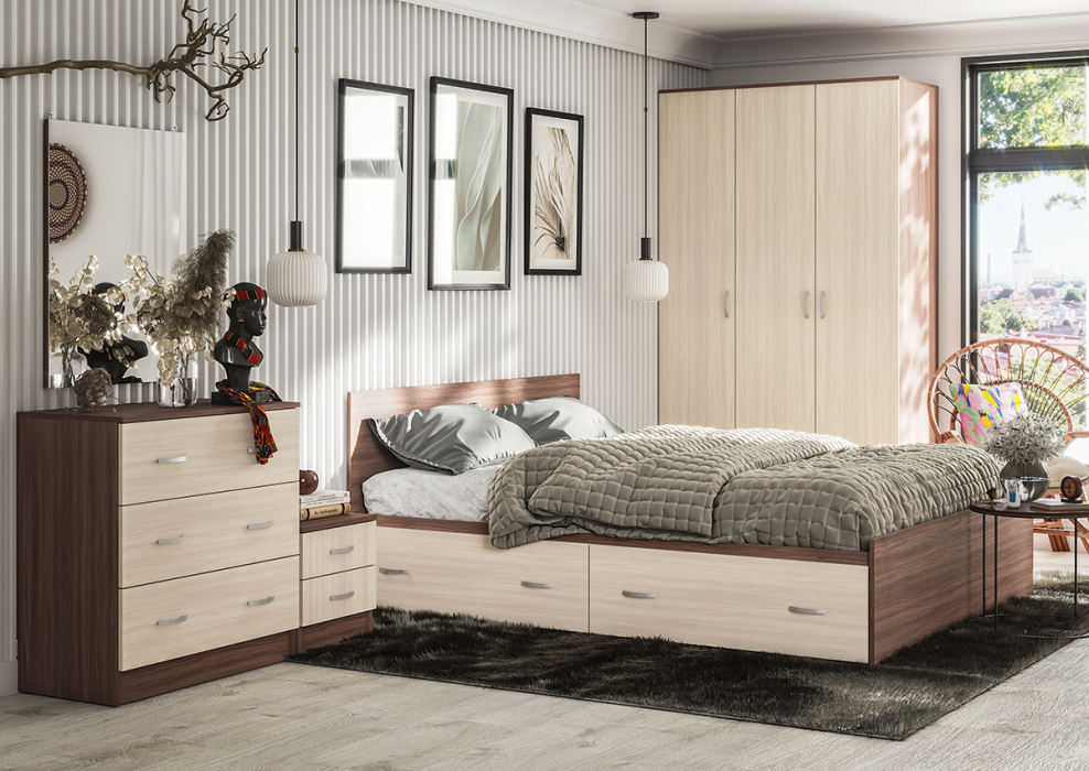 Кровать с ящиками кр4я-160 "Ронда"