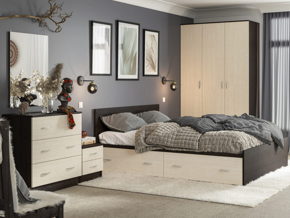 Кровать с ящиками кр4я-160 "Ронда"