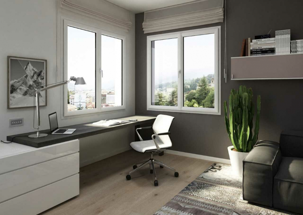 Черные окна ПВХ В интерьере