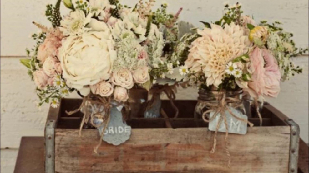 Цветочные композиции в стиле Прованс в ящиках