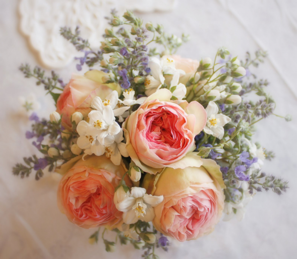 Винтажный букет невесты