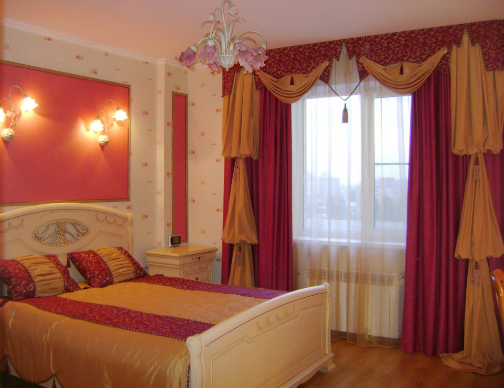 Шторы рукав епископа в интерьере