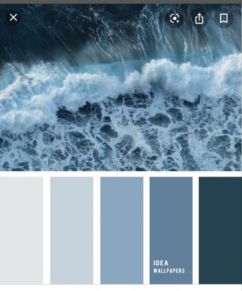 Цвет Блу грей палитра