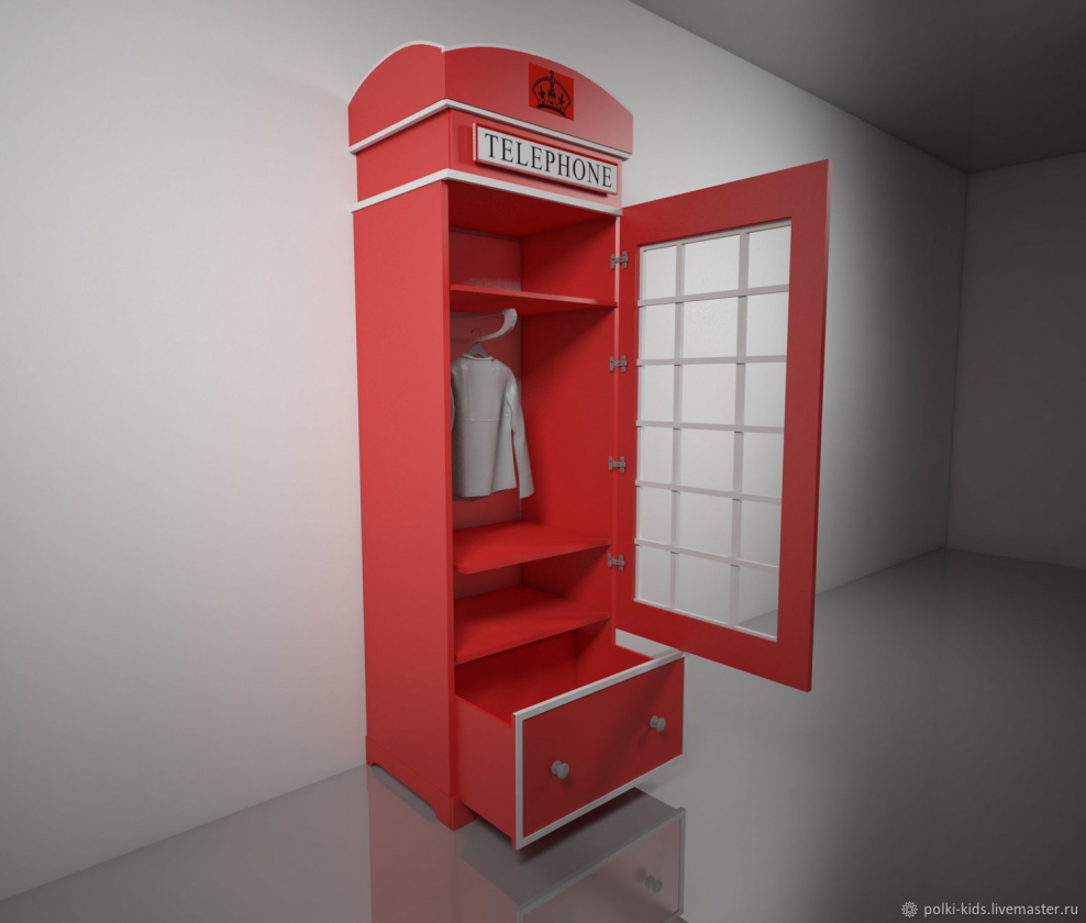 Красная телефонная будка в Лондоне