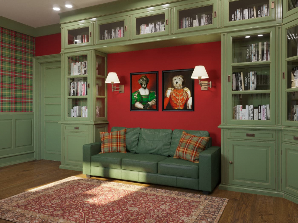 Шкаф в британском стиле