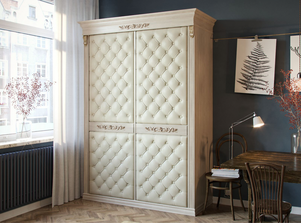 Шкаф купе благо 5 б 8.72-2/2 классика с ящиками