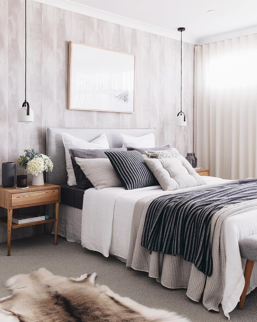 Спальня Сканди серая