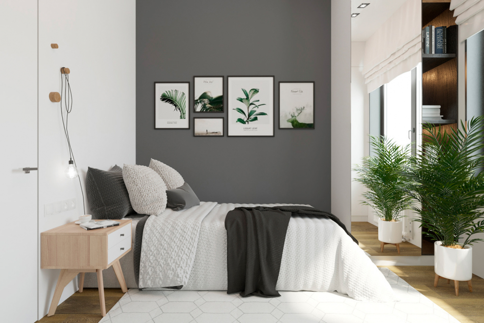 Behance дизайн спальни в скандинавском