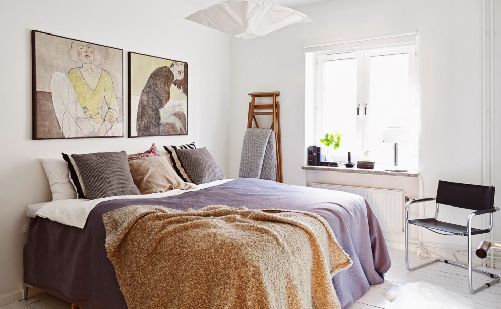 Спальня в стиле Сканди