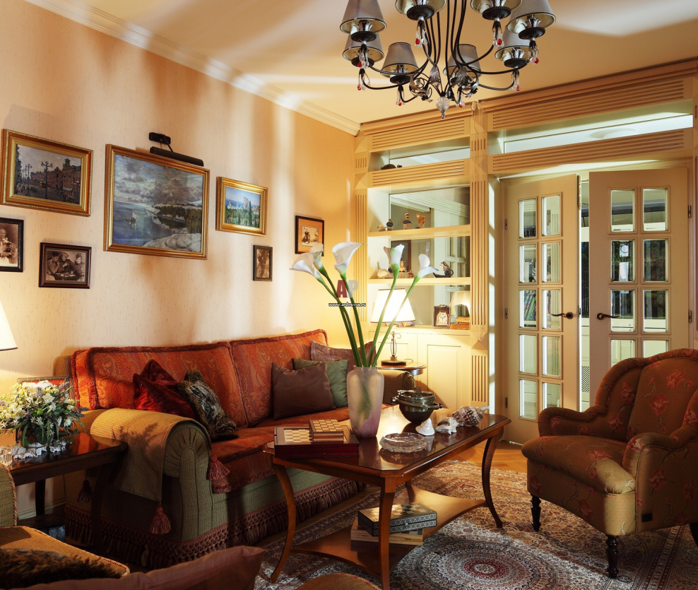 Квартира в терракотовых тонах