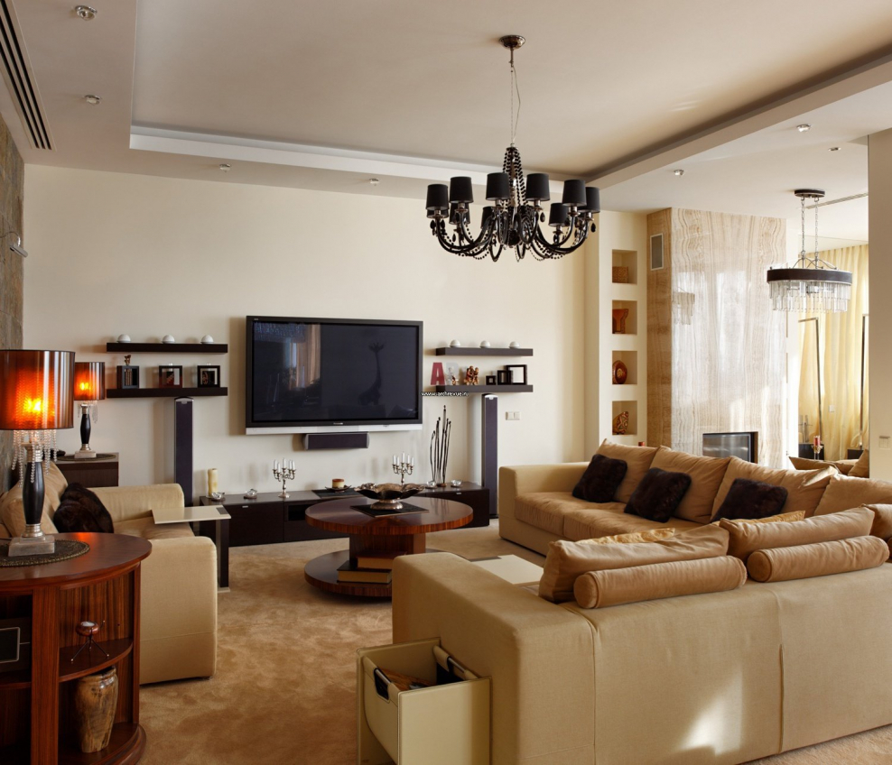 Интерьер зоны отдыха в гостиной