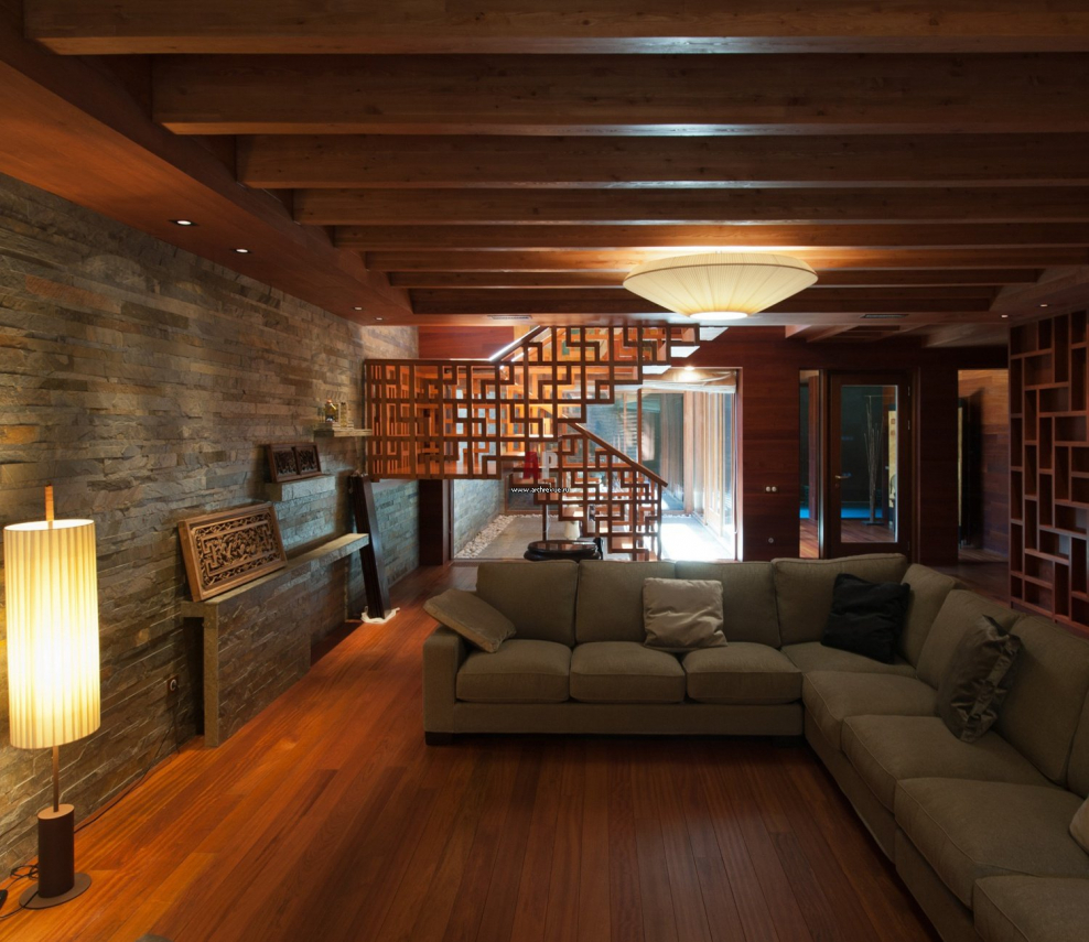 Отделка деревом в интерьере