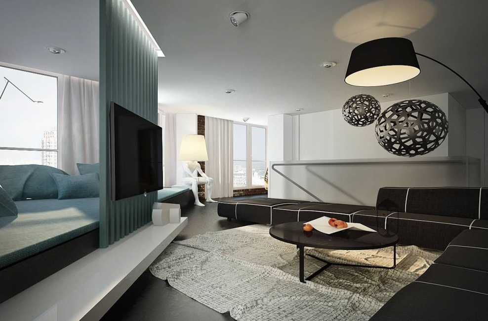 Гостиная в стиле лаунж