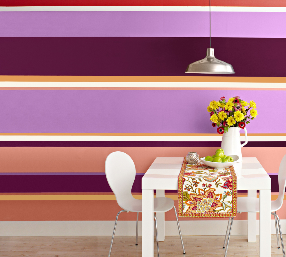 Полосы в интерьере