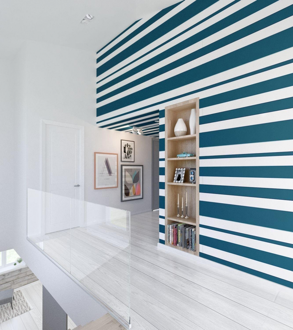 Полоски на стене