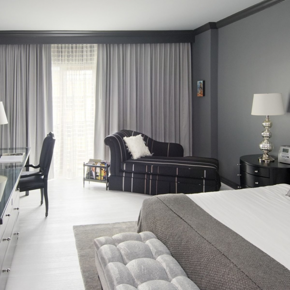 Серый цвет в интерьере