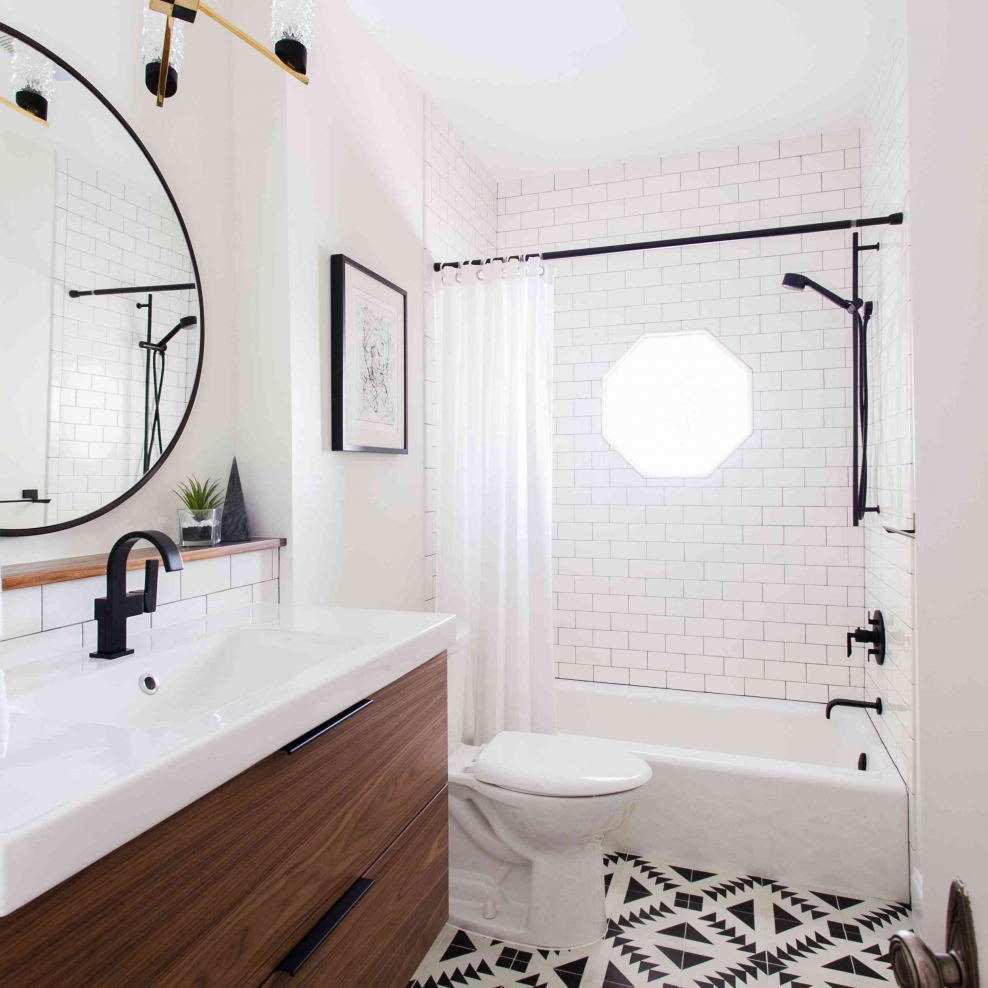 Ванная комната Скандинавский стиль 4м2