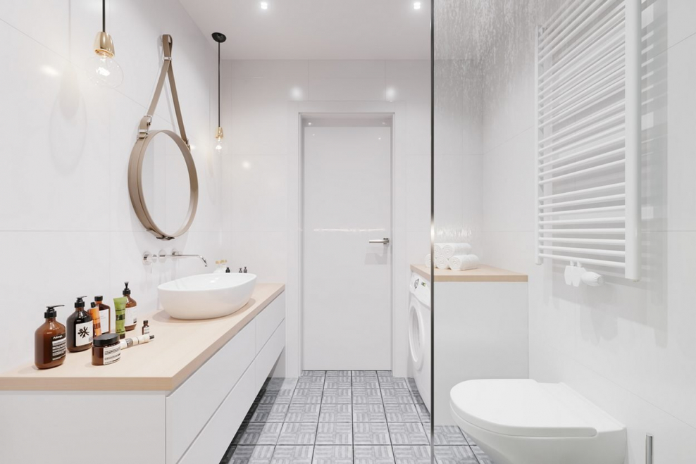 Ванна в стиле Сканди