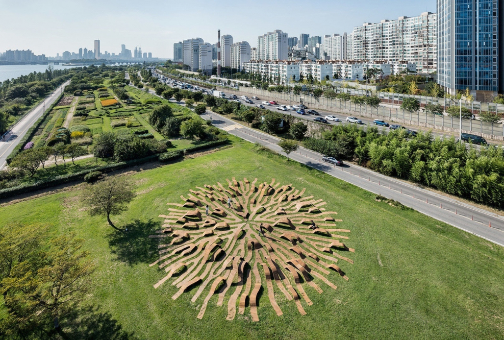 Скамейки в Сеуле Южная Корея