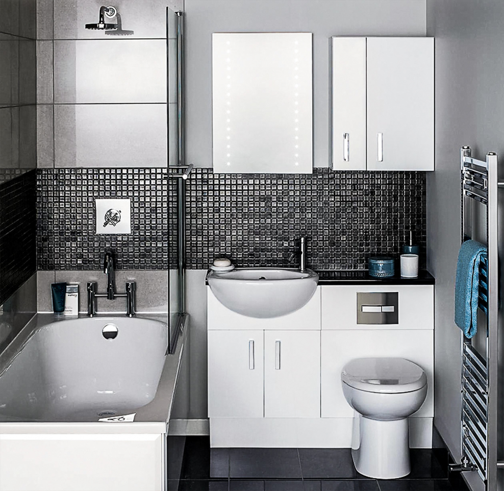 Ванная 3м.кв. с душевой и стиралкой