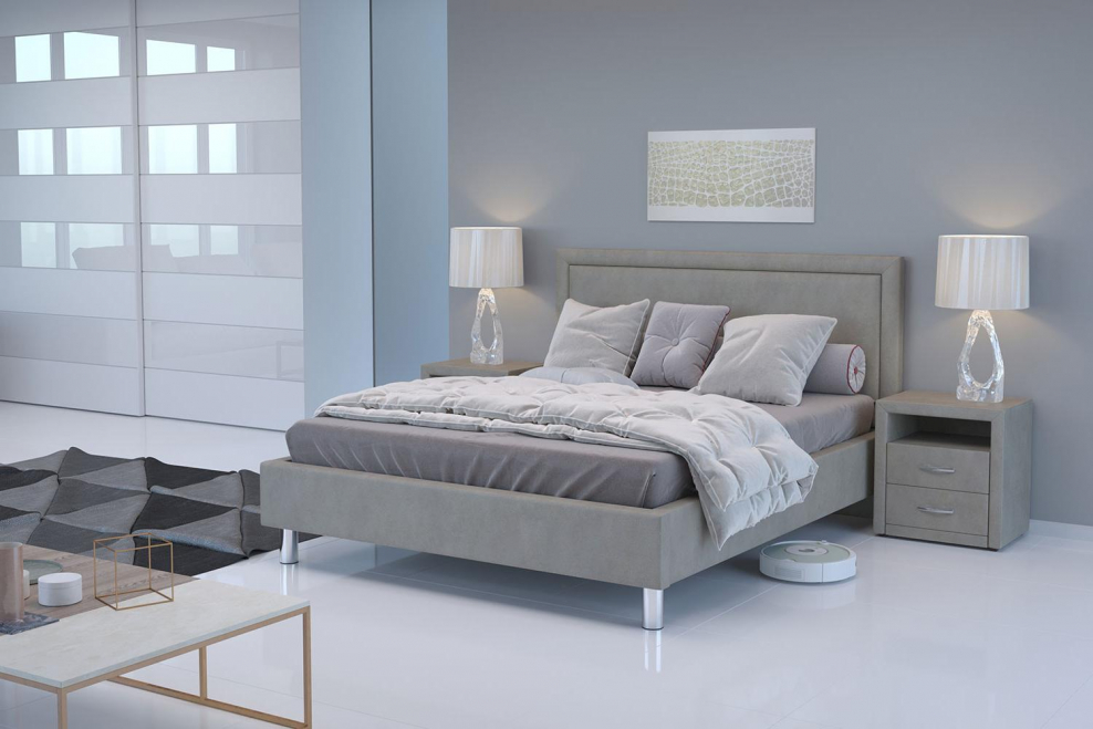 Кровать хофф серая