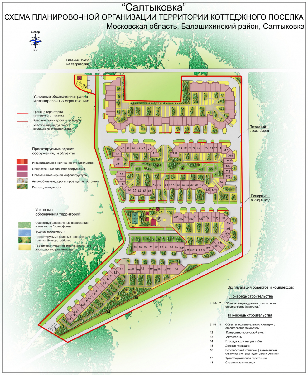 Грин парк коттеджный поселок Салтыковка