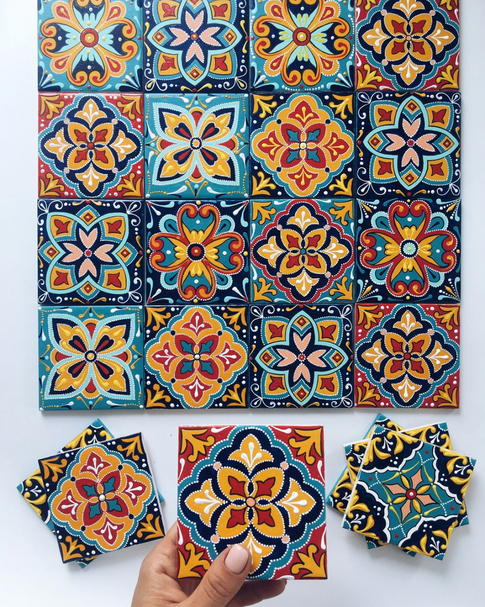 Анастасия Ропало роспись плитки