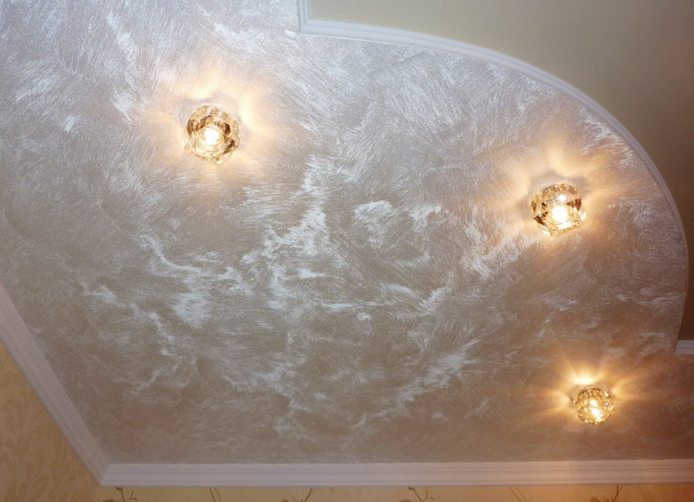 Декоративная штукатурка на потолок