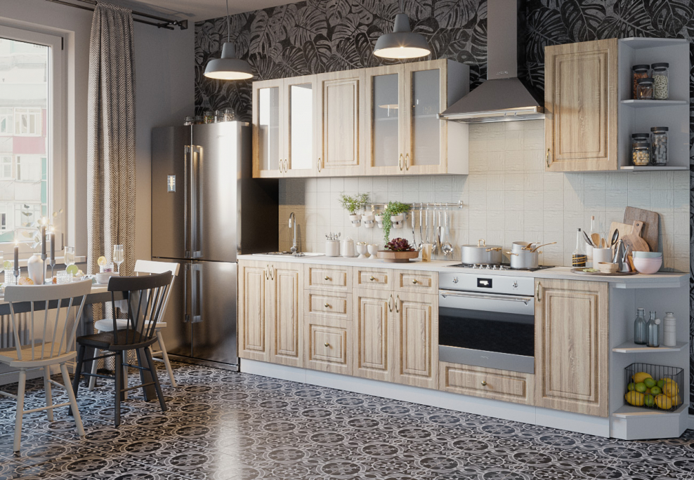 Кухня Юлия модульная Сандал белый