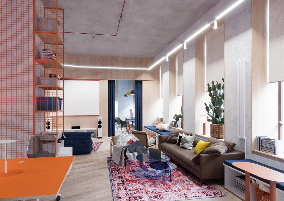 Планировка комнаты в общежитии