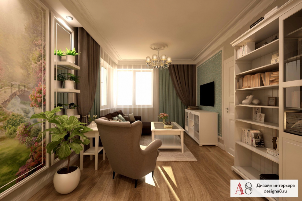 И интерьеры квартиры 68 кв