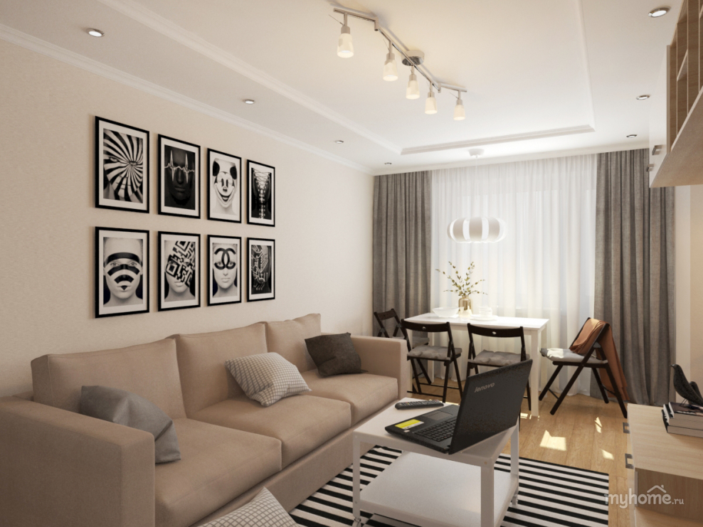 Стильная комната для молодого человека