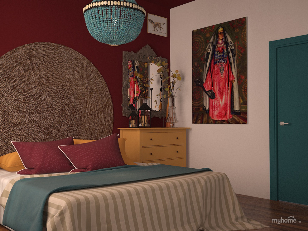 Спальня в этно стиле
