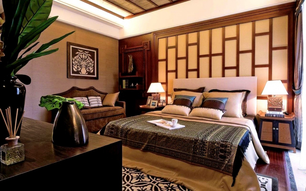 Спальня в японском стиле