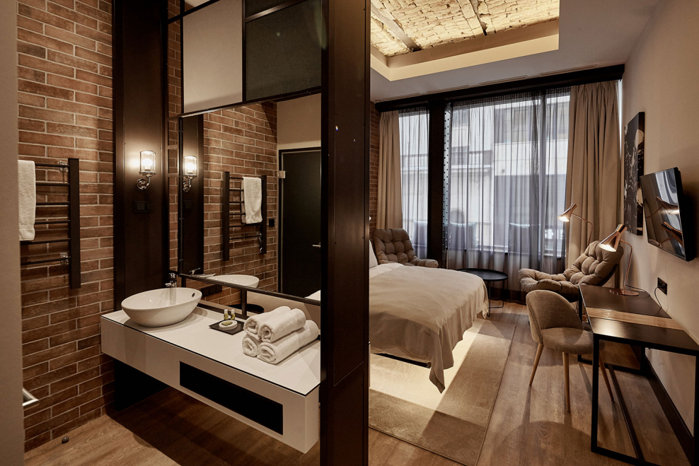 Гостиничные номера в стиле лофт