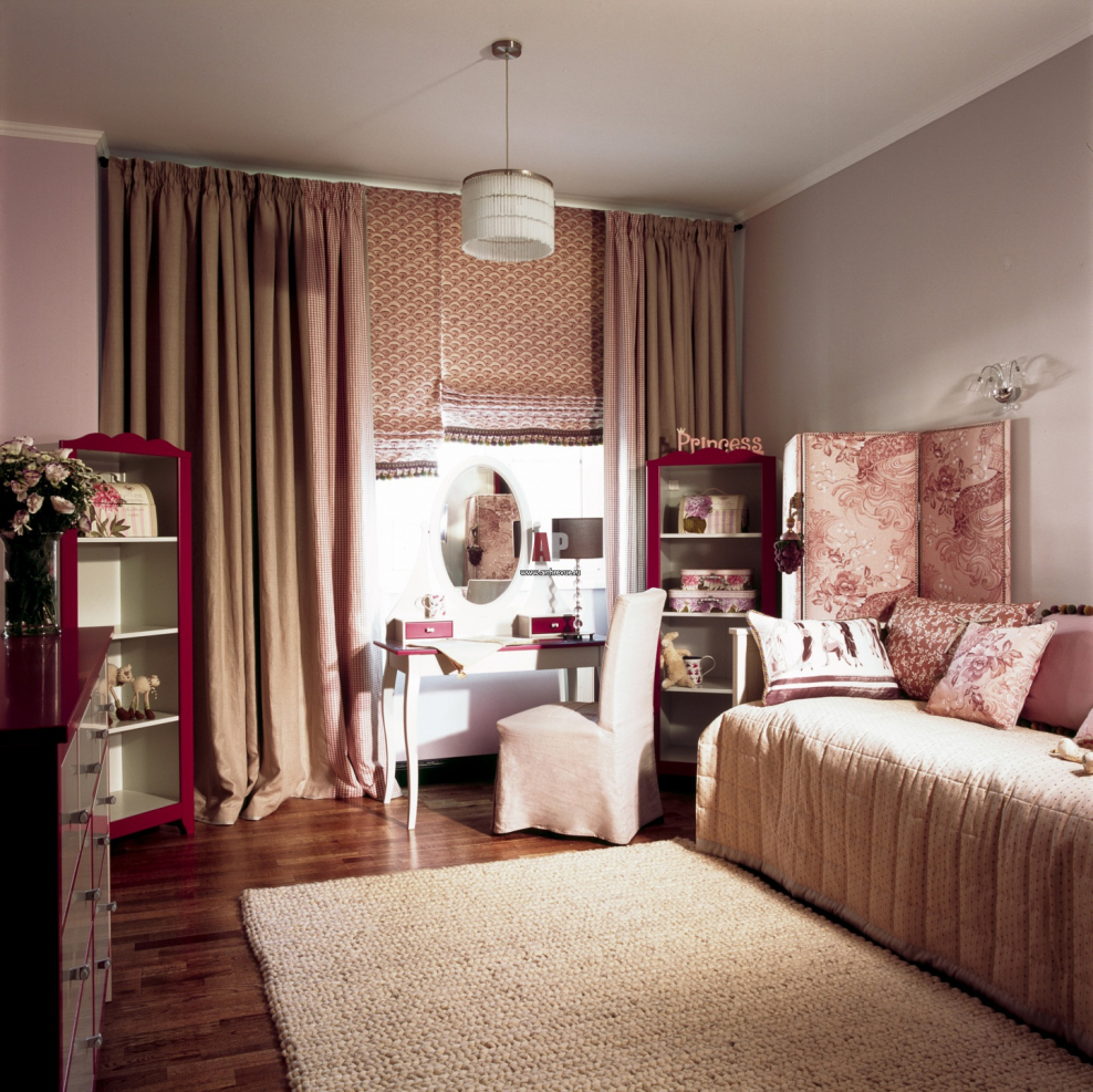 Спальня девушки в американском стиле