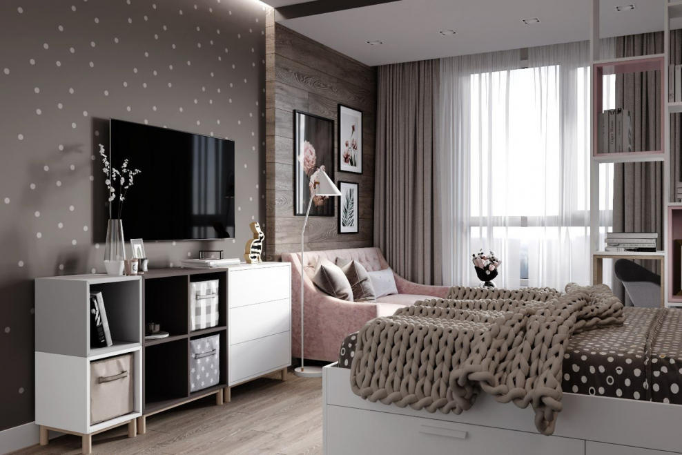 Современная комната для девушки