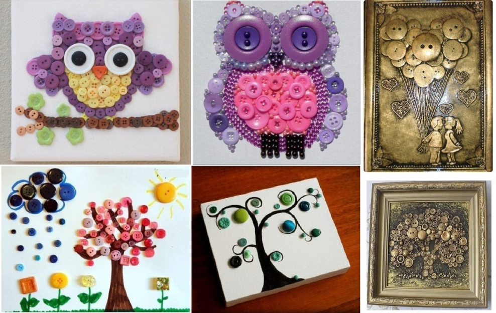 Поделки из пуговиц своими руками