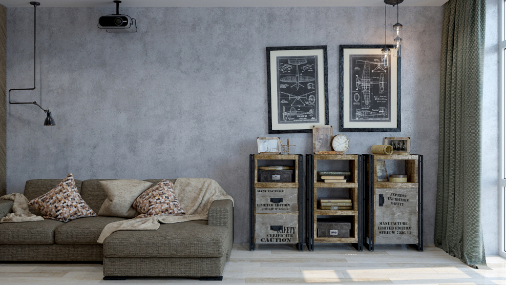 Брутализм в интерьере