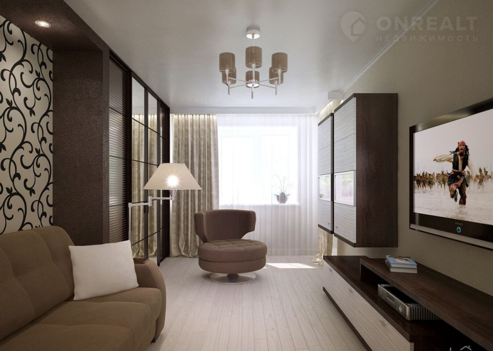 Интерьер однокомнатной квартиры 35