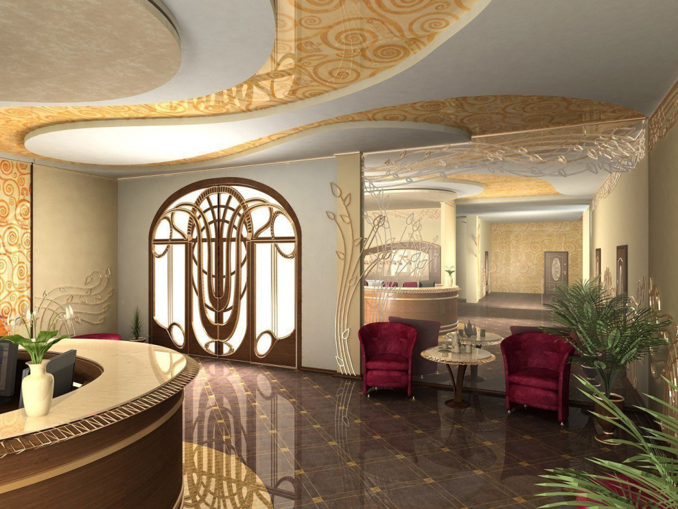 Модерн арт нуво интерьер