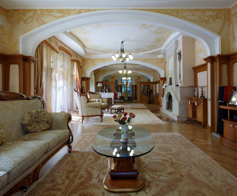 Стиль арт нуво в интерьере фото