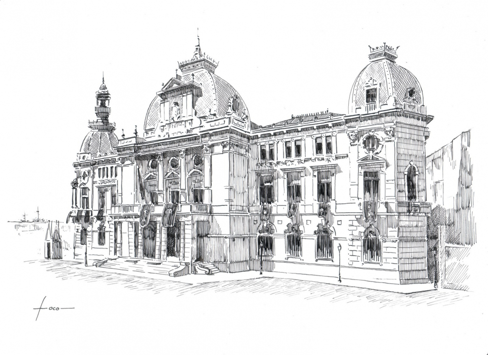 Зарисовки архитектурных сооружений