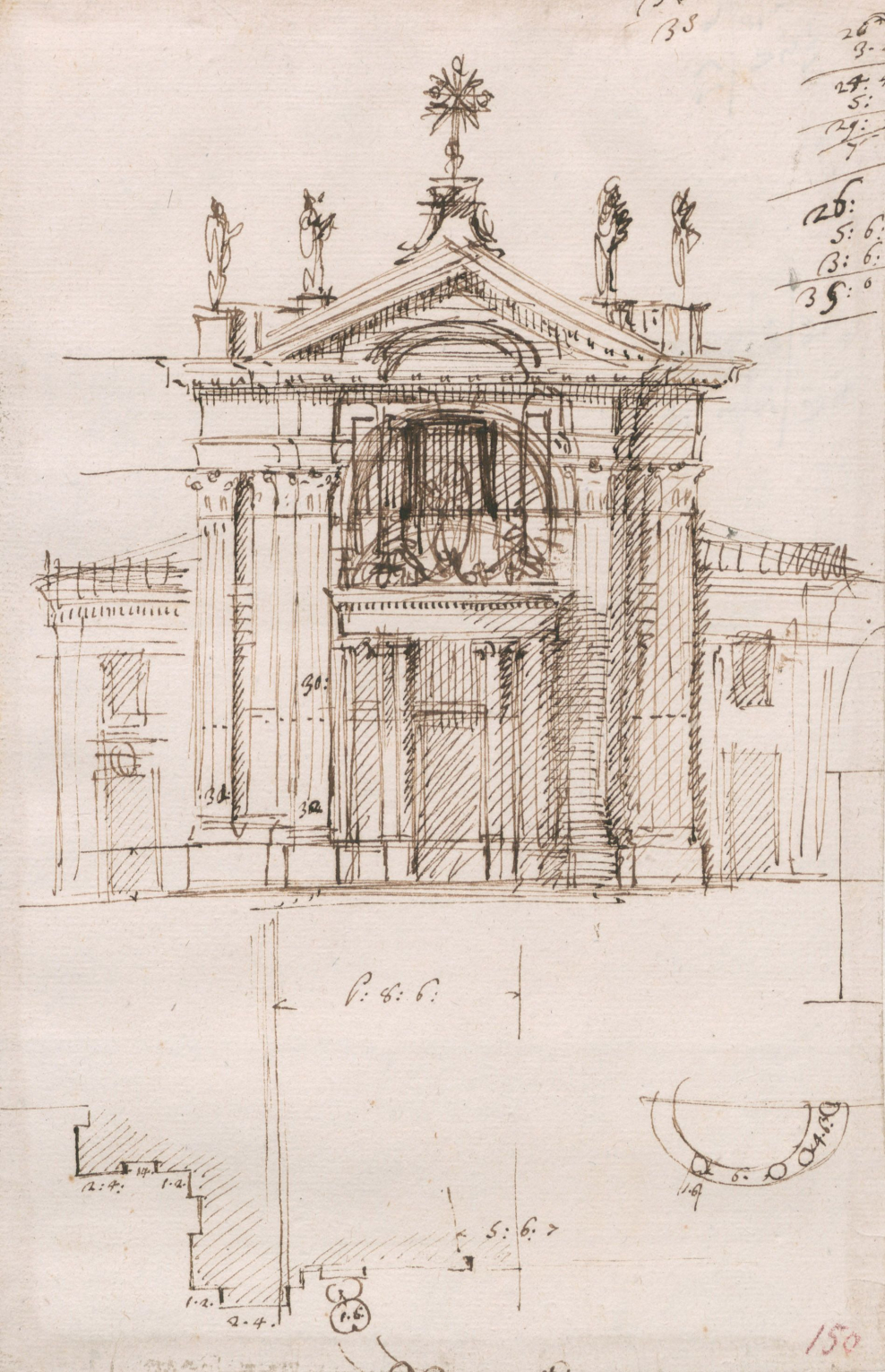 Замок в стиле Барокко рисунок