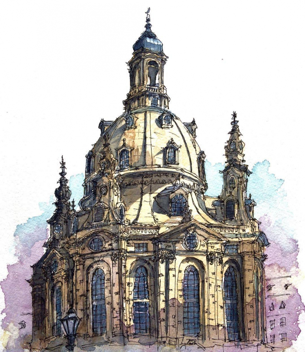 Архитектура Барокко зарисовки