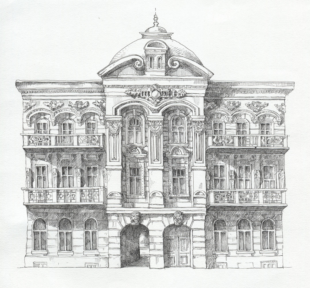 Здание в Ростове на Дону в стиле Барокко