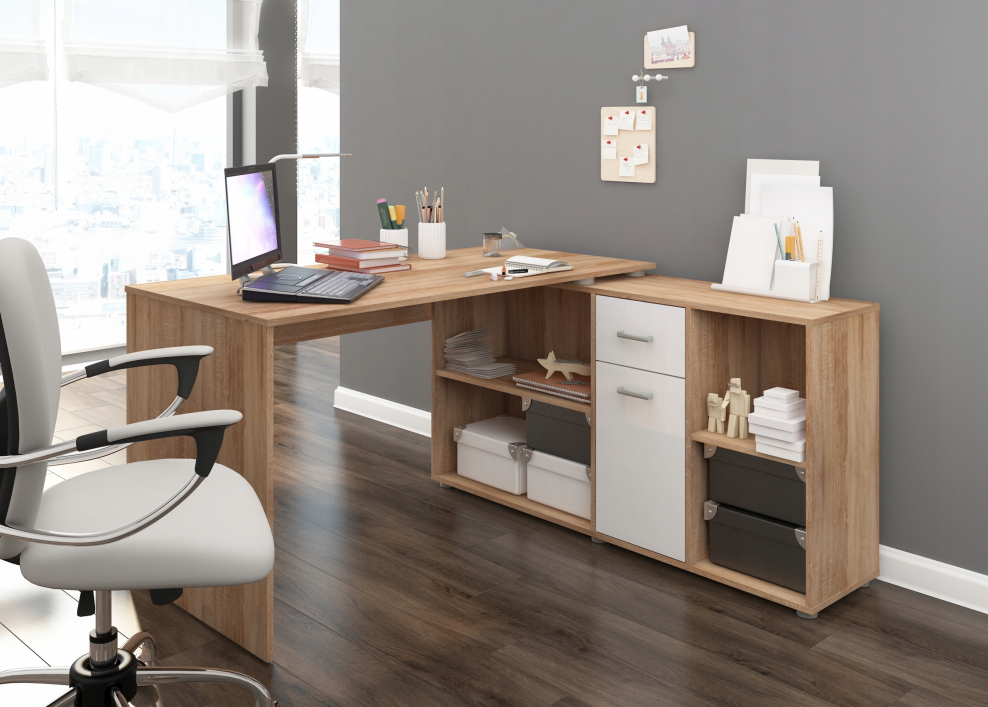 Офисная мебель дуб сонома светлый