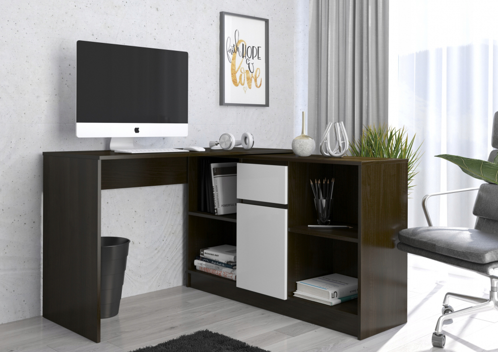 Стол письменный угловой Алькор венге