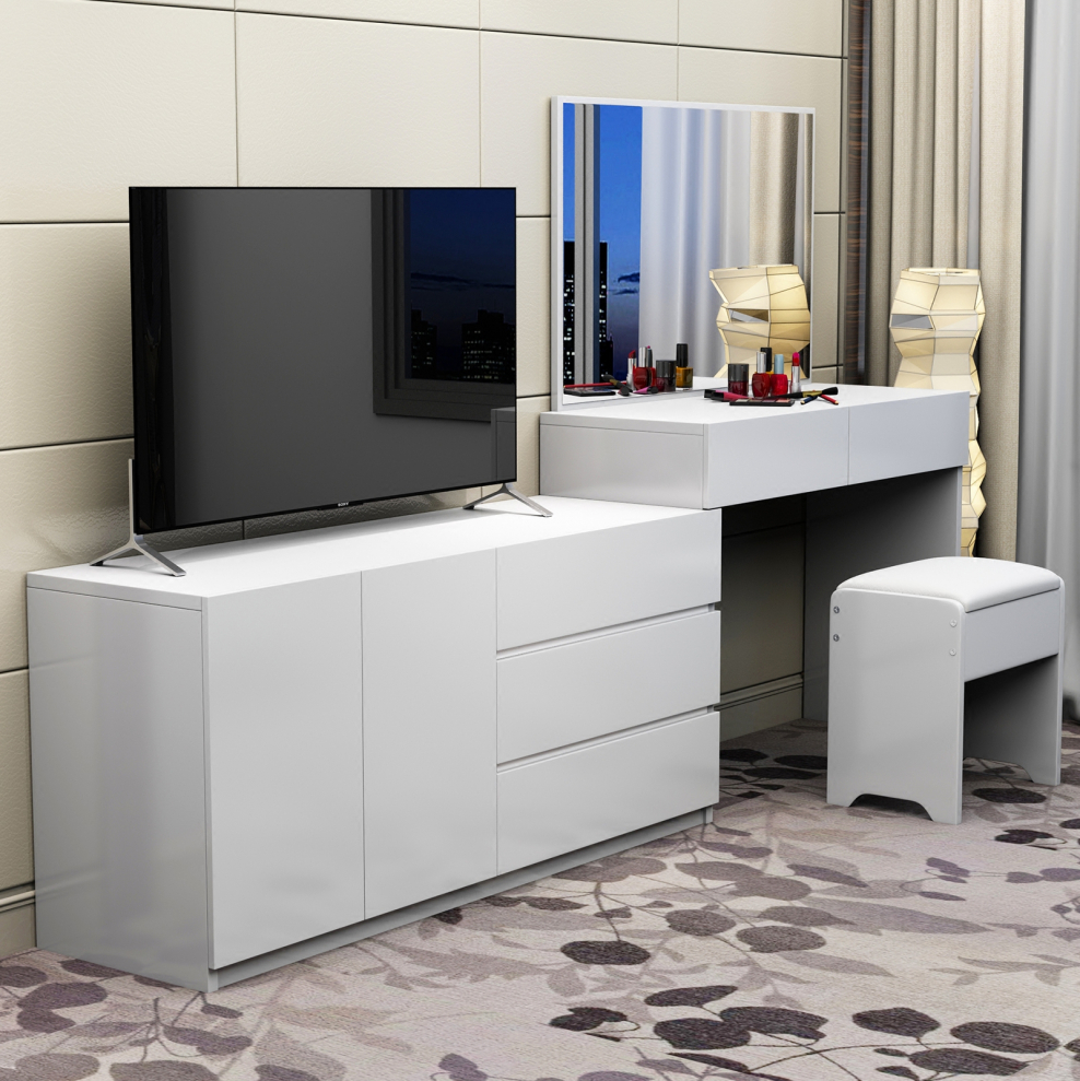 Тумба совмещенная с туалетным столиком